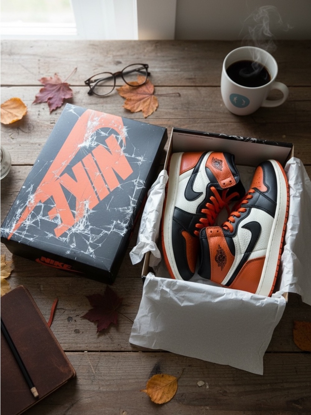 Nike Air Jordan 1 Retro High OG shattered backboard 2025 - Black/Orange/White